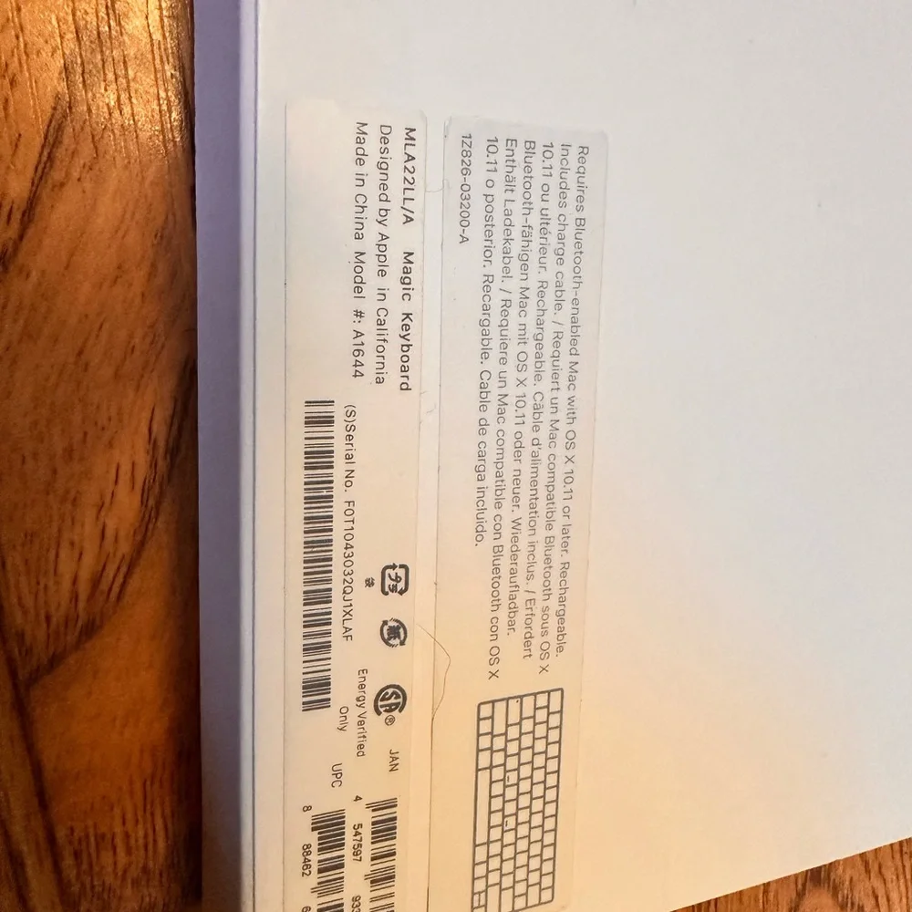 Wireless Silver Apple Keyboard New in Box